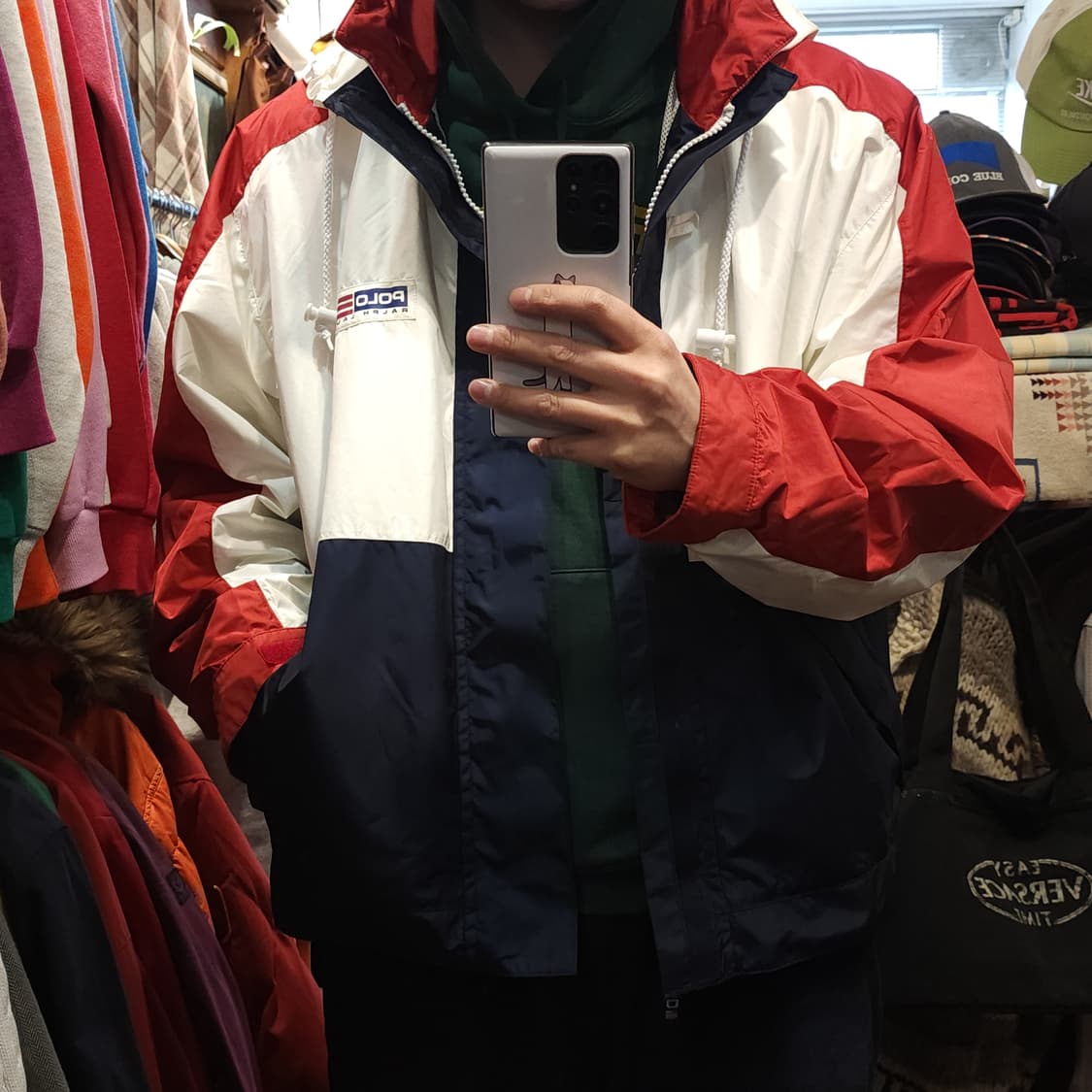 90s 폴로 스포츠 요트자켓 폴로 바람막이 윈드 브레이커 L 상품이미지10