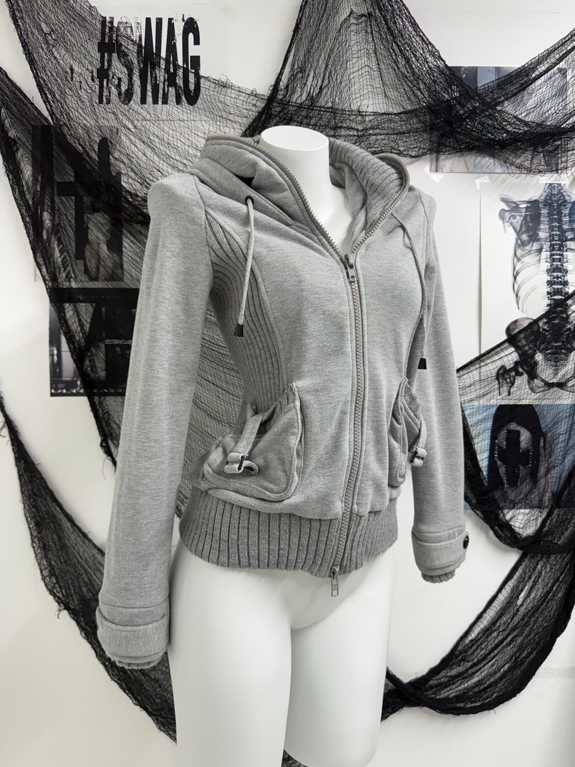 00s pinterest mood double collar hood 상품이미지7