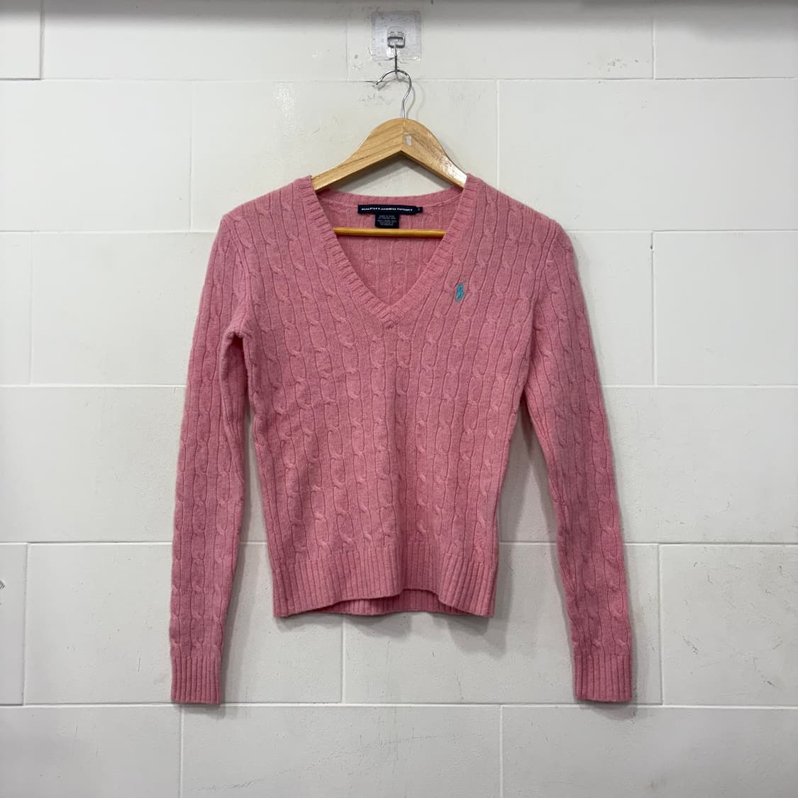 폴로랄프로렌 브이넥 꽈배기니트 상품이미지1