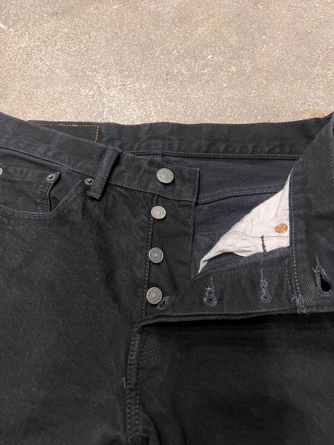 리바이스501 스키니 블랙진 상품이미지4