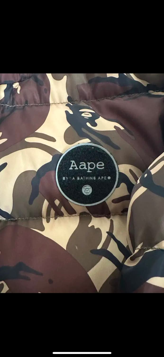 에이프 리버시블 패딩 카모 / 블랙 XL 상품이미지5