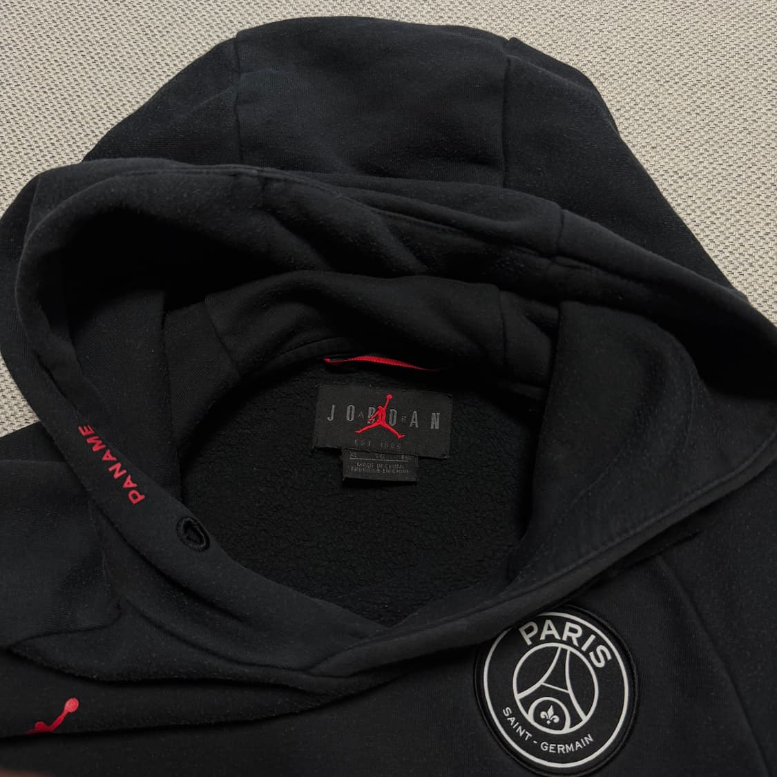 조던 파리 생제르망 로고 후드티 상품이미지4