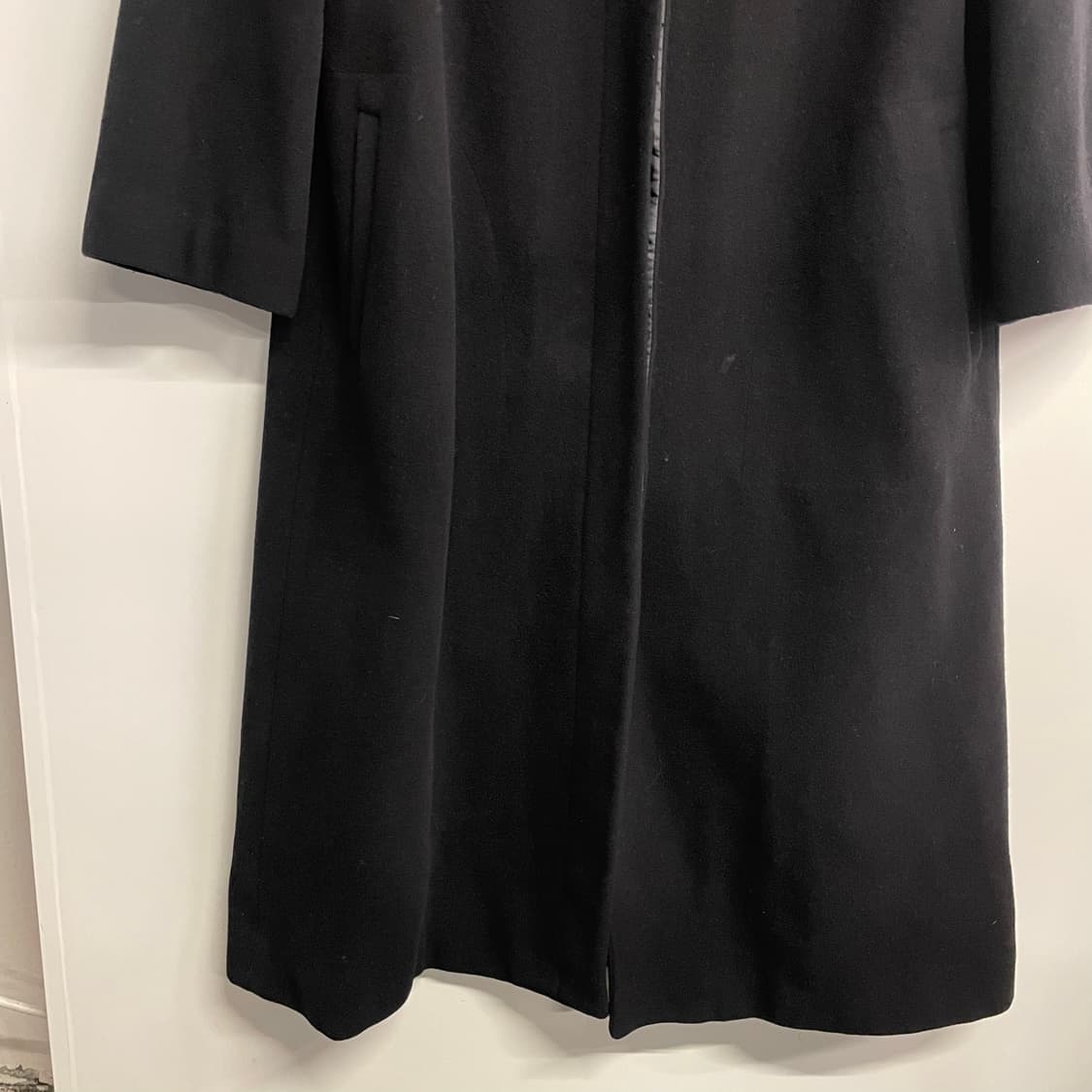 벨 후드 롱 코트 상품이미지5