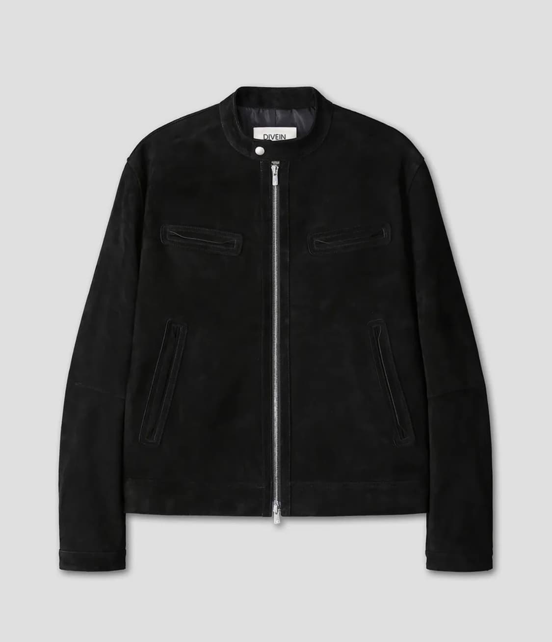 다이브인 고트 스웨이드 레더 자켓 블랙 2사이즈 상품이미지1