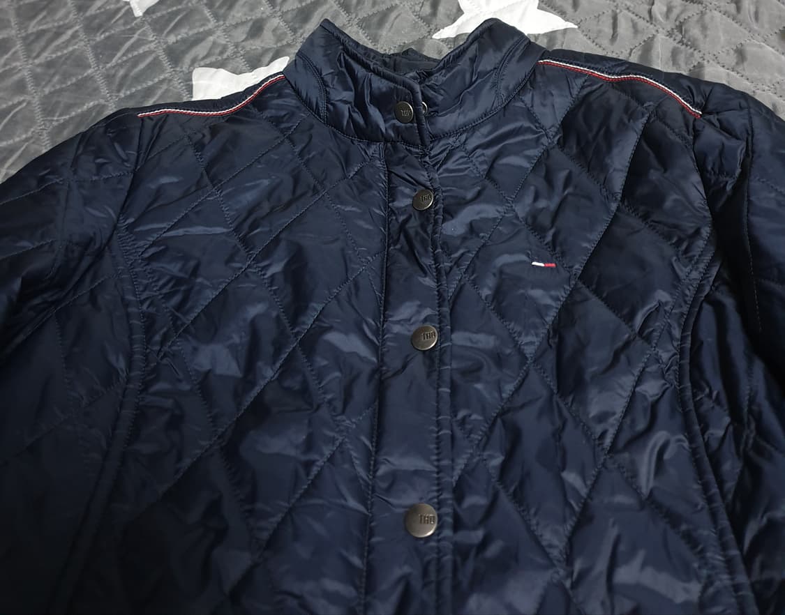타미힐피거데님 아메리칸 빈티지 퀄트 스몰로고 경량자켓 네이비 (S) 상품이미지2