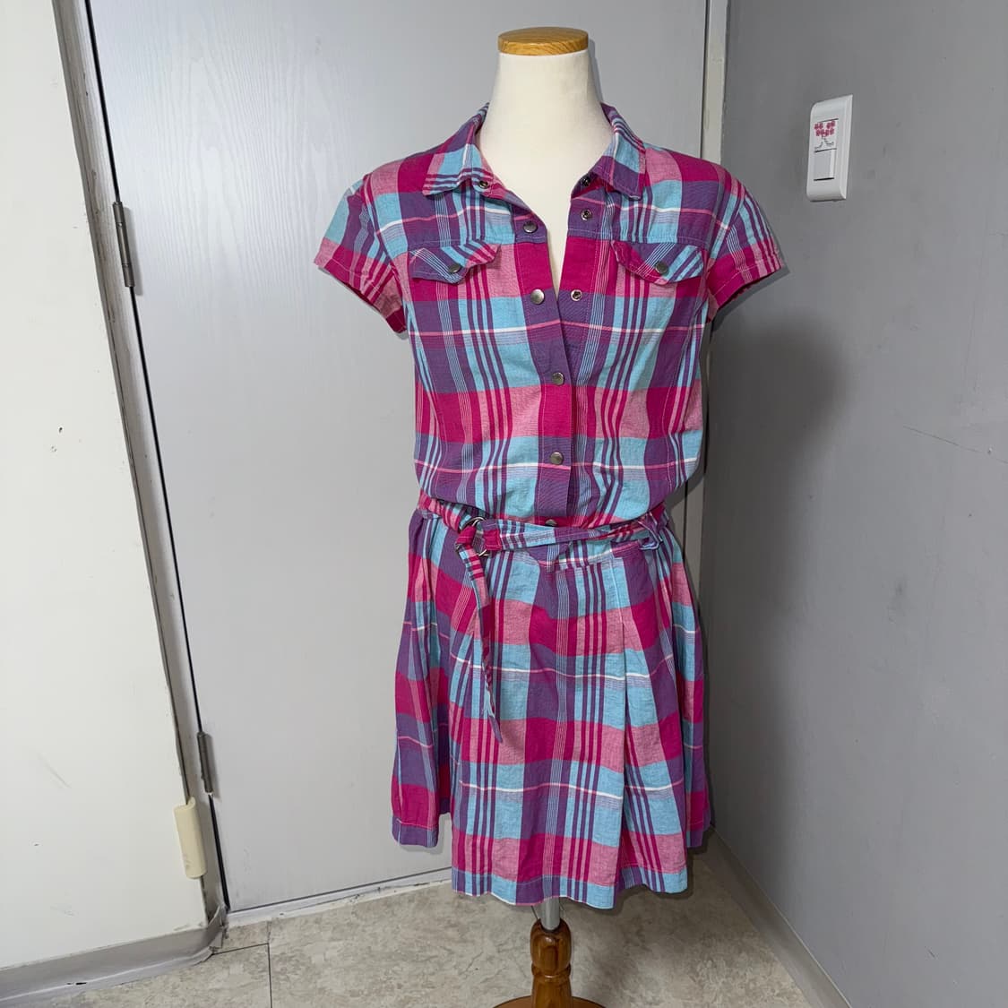 하이틴 셔츠 원피스  상품이미지3