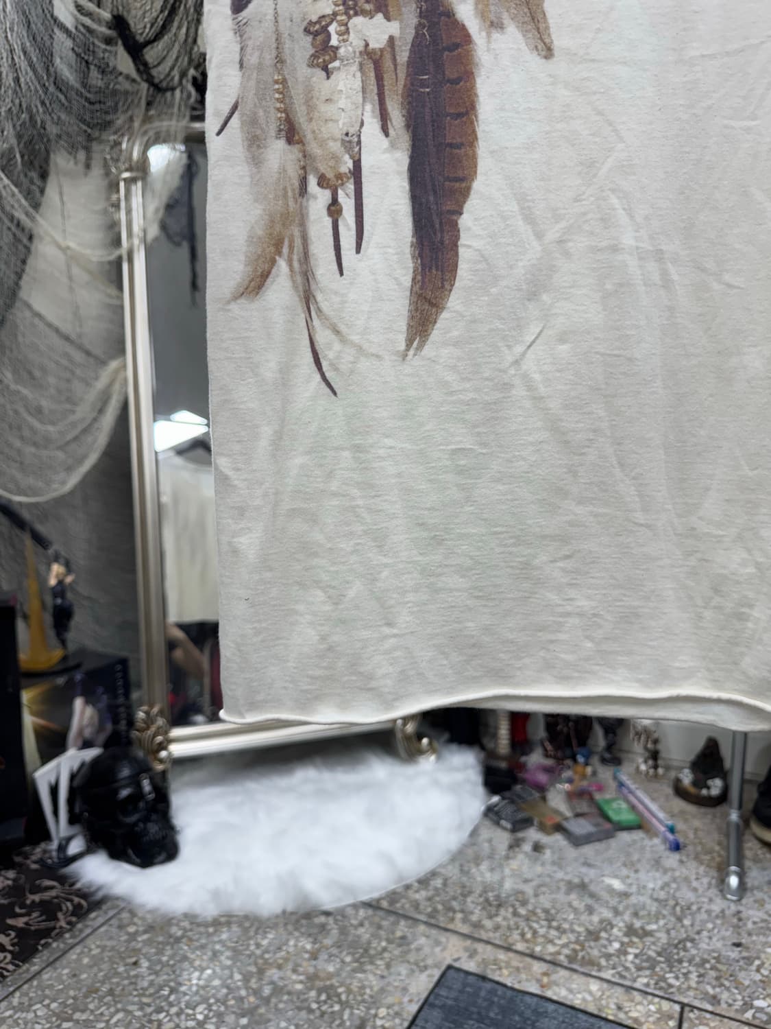 Goa 00s archive feather top 상품이미지4