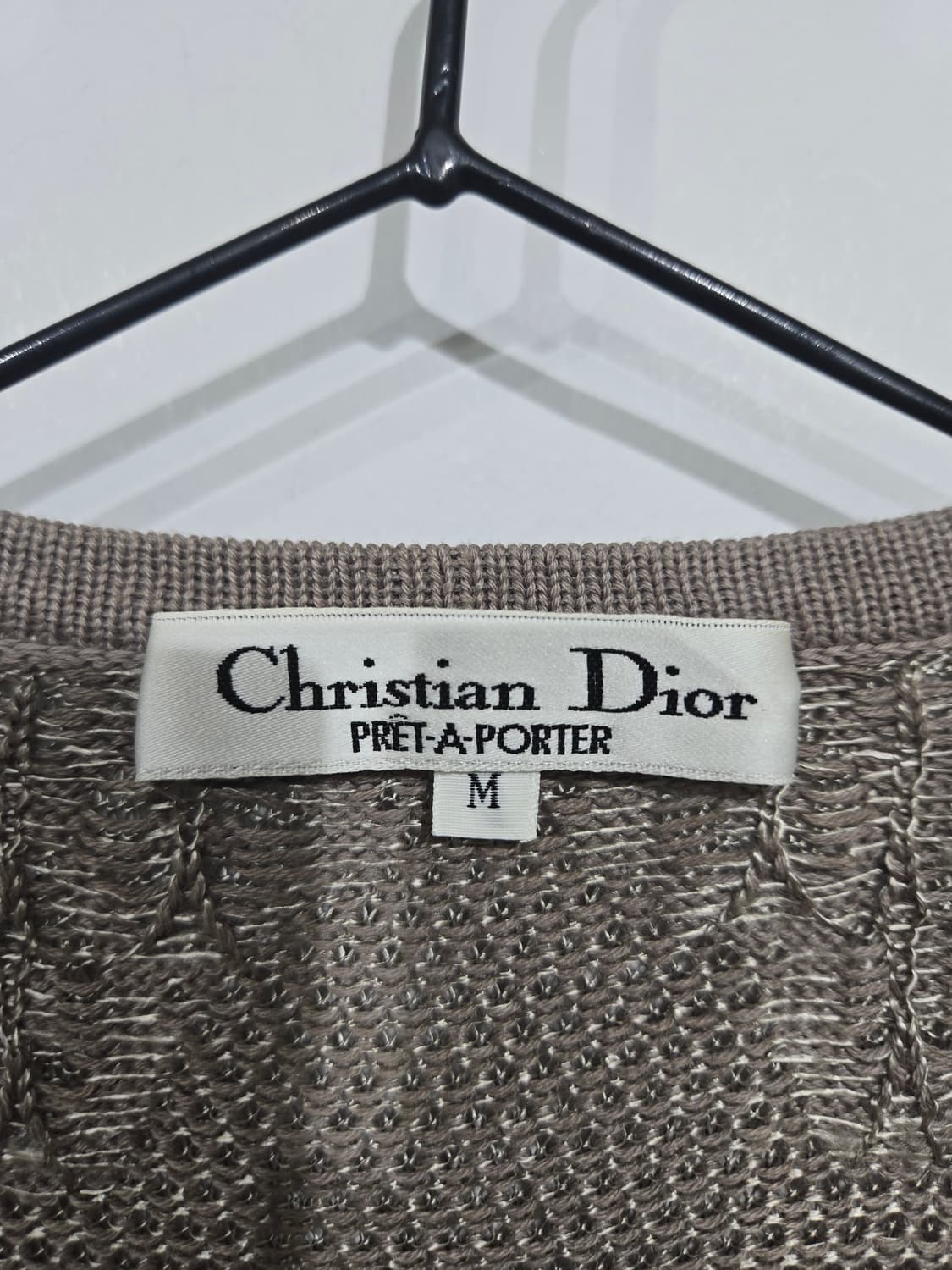 크리스챤 디올 브라운 니트 매듭 가디건 상품이미지5