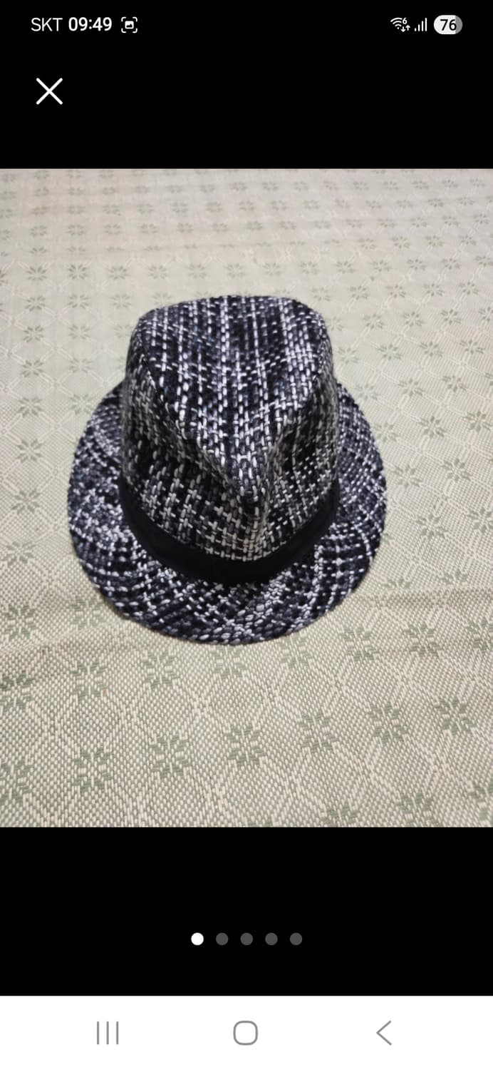 Henschel Hat Co.체크 패턴중절모M 상품이미지1