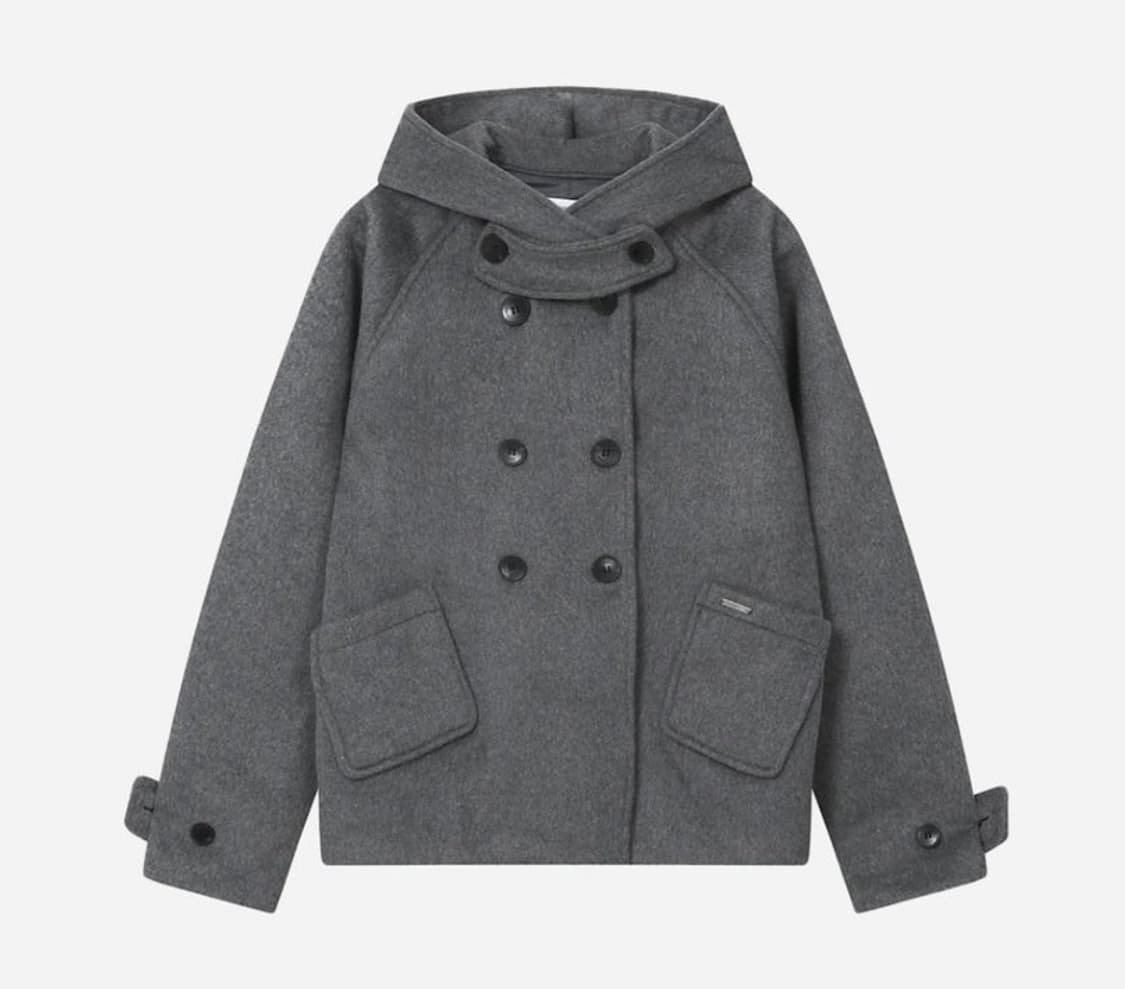 미세키서울 코트 후디 더블 버튼 상품이미지1