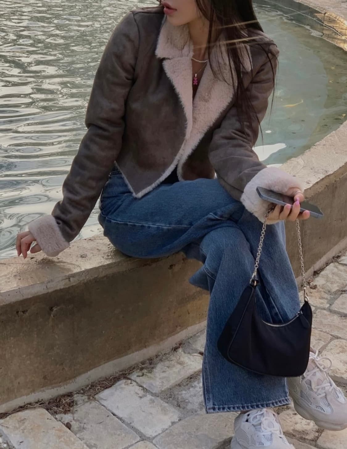 페일제이드 무스탕 브라운 상품이미지1