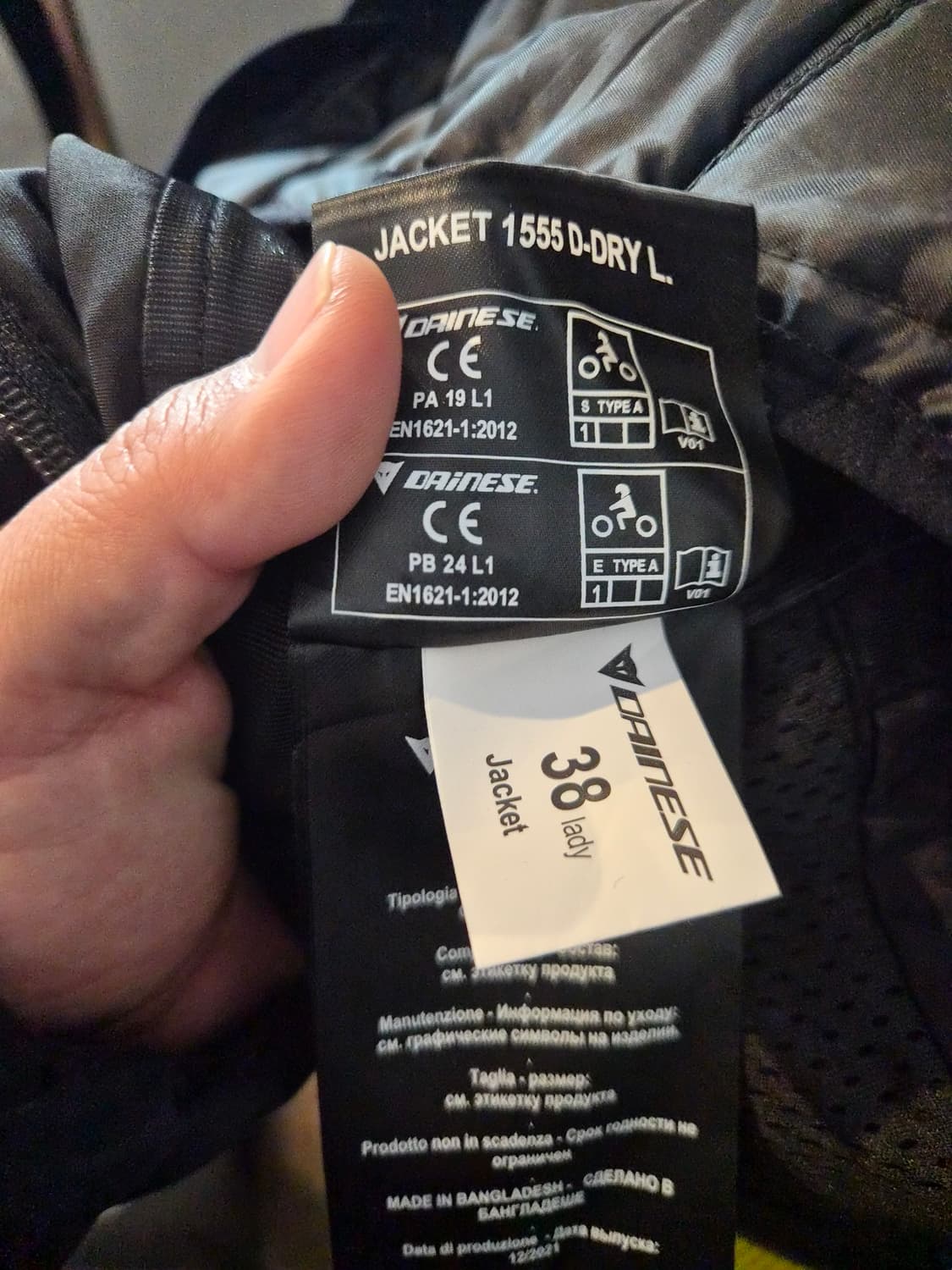 38) 다이네즈 벨로체 레이디 D-DRY 라이더 자켓 팝니다 상품이미지7