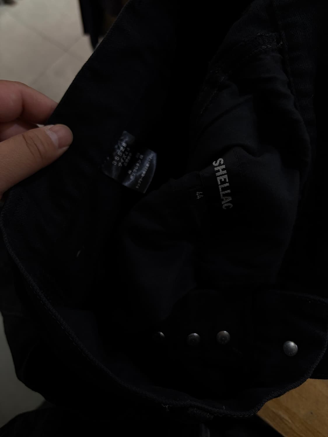 shellac 흑청 데님 카고 팬츠 상품이미지10