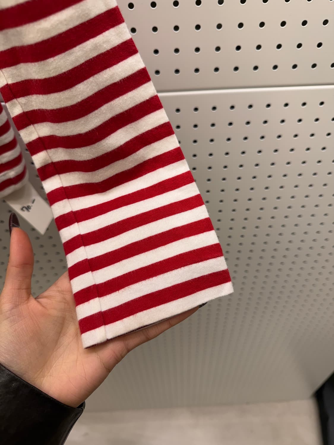 꼼데가르송 레드 하트 와펜 스트라이프 롱슬리브 U1455 상품이미지4