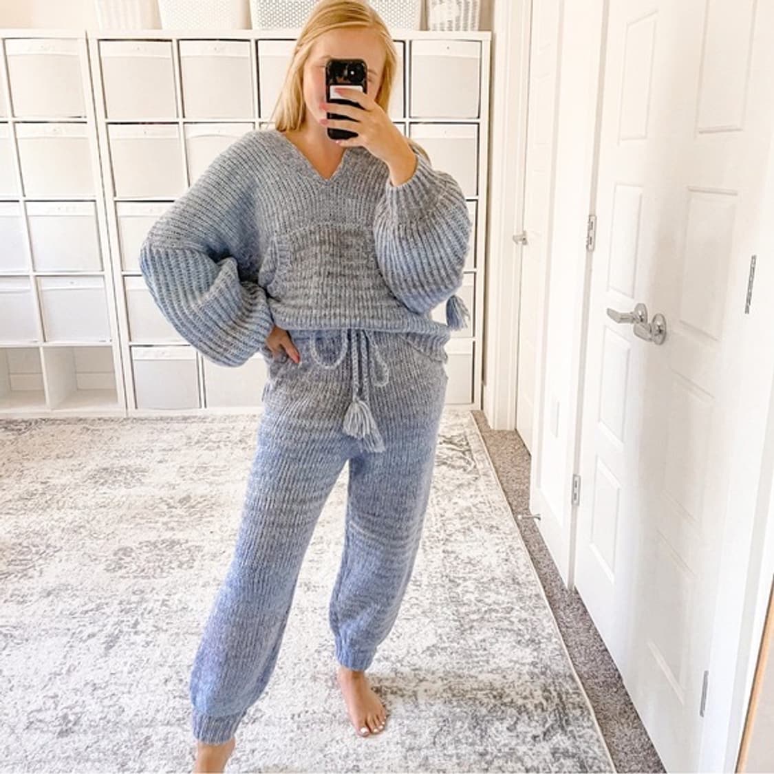 러브 쉑 팬시 하늘 니트 팬츠  상품이미지4