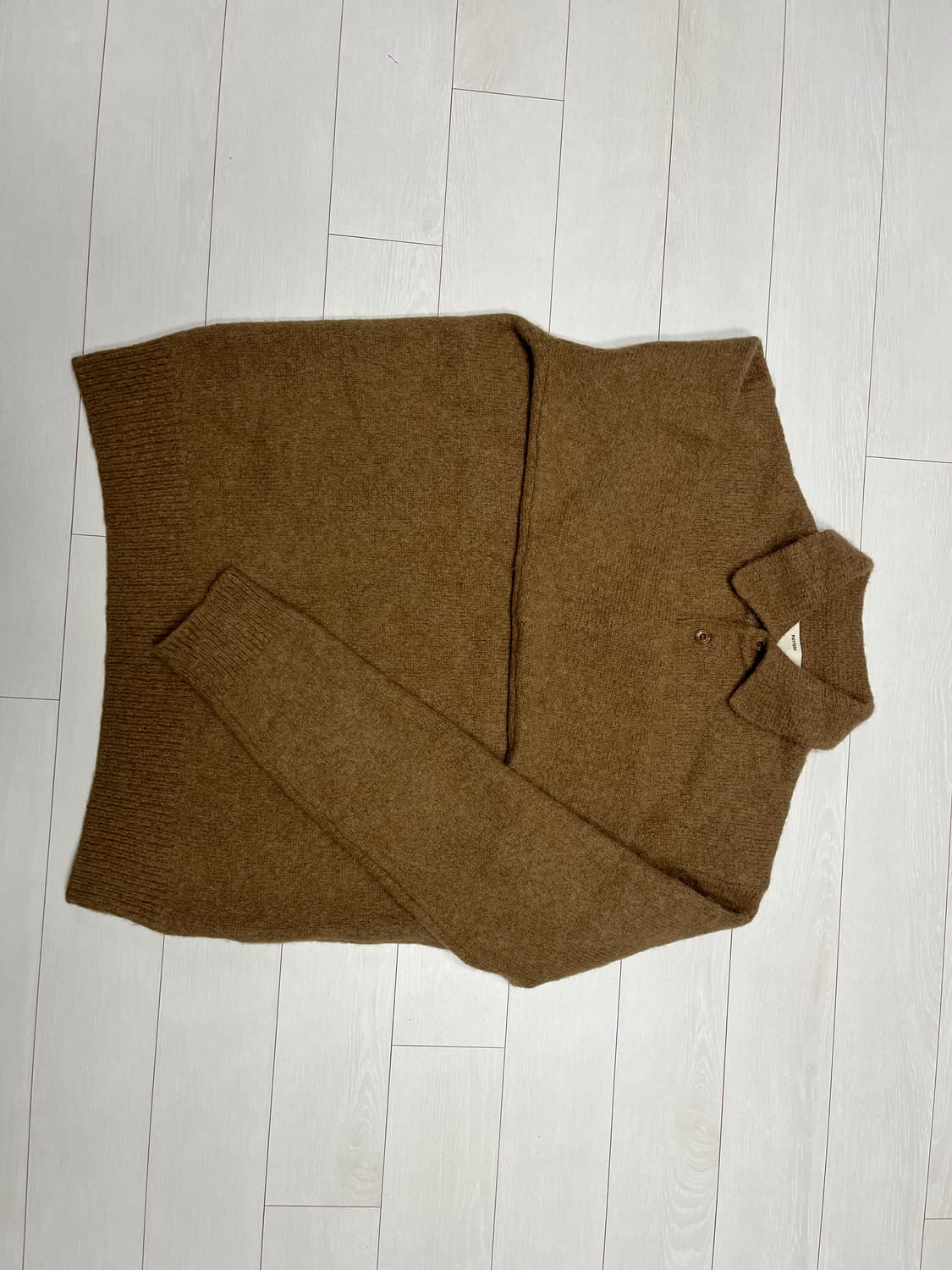 [포터리]Comfort Polo Knit -브라운(2size) 알파카 상품이미지1