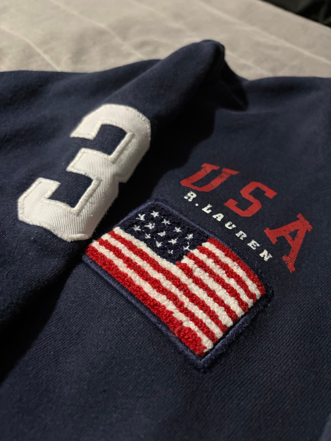 폴로 빅포니 성조기 치프키프 usa 바시티 자켓 상품이미지6