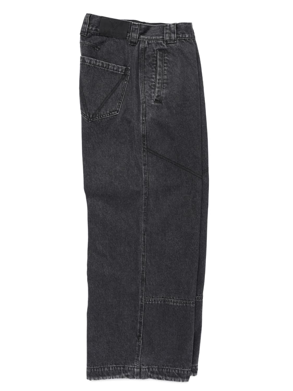 본바트 V 스티치 와이드 진 (블랙) 상품이미지5