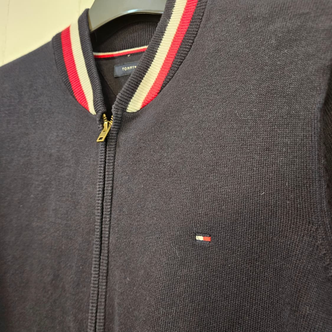 100(L)타미힐피거 니트 집업 가디건 상품이미지4