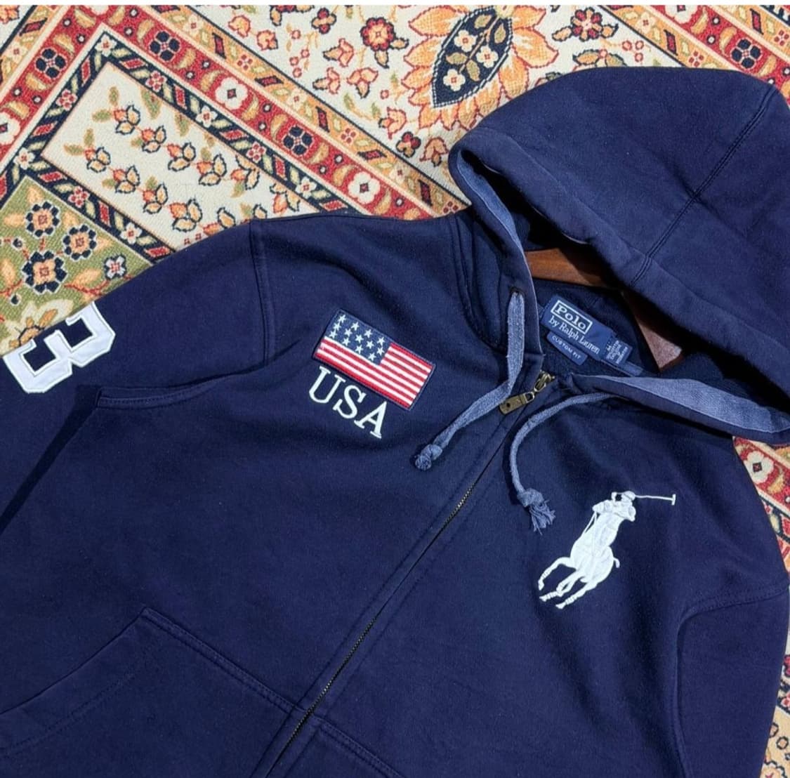 폴로 빅포니 성조기 후드집업  상품이미지1