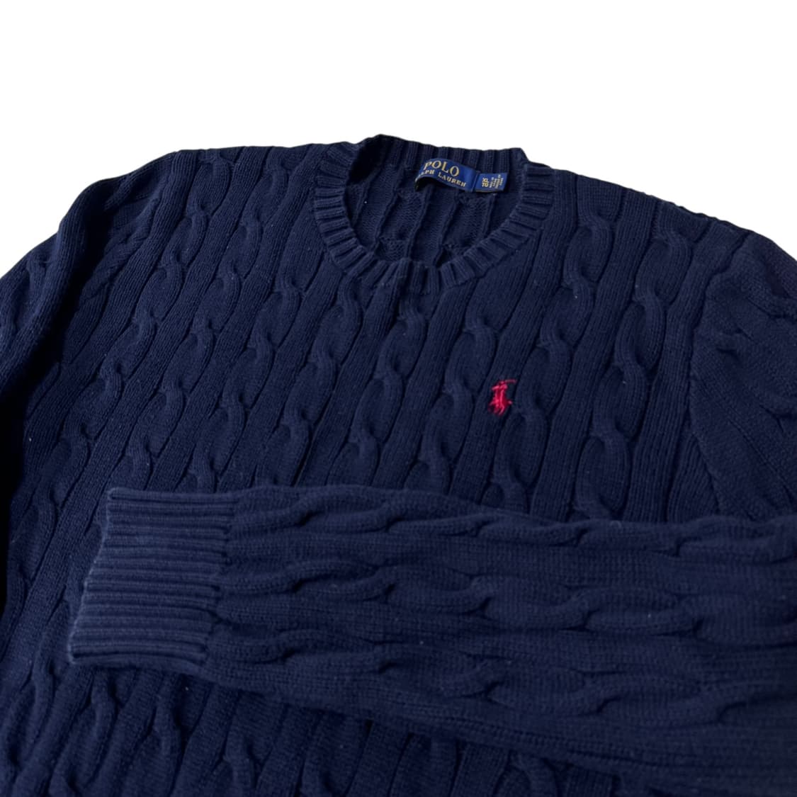 신형 폴로 랄프로렌 네이비 꽈배기 니트 상품이미지2