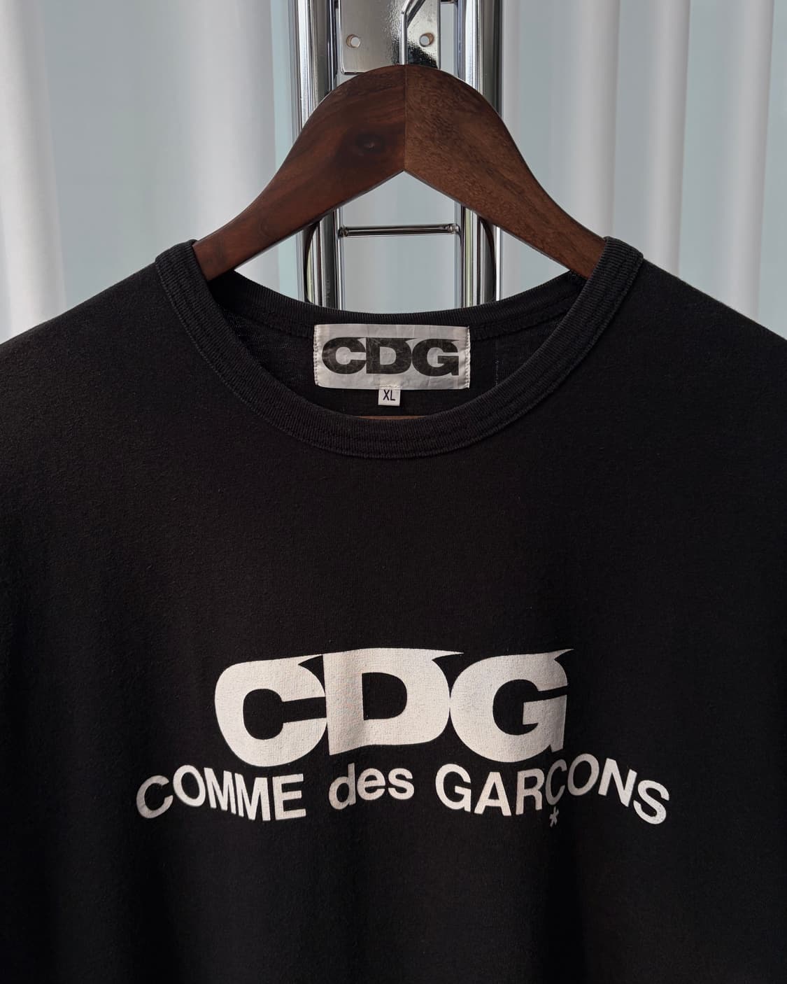 [XL]CDG 꼼데가르송 로고 반팔 티셔츠 상품이미지5