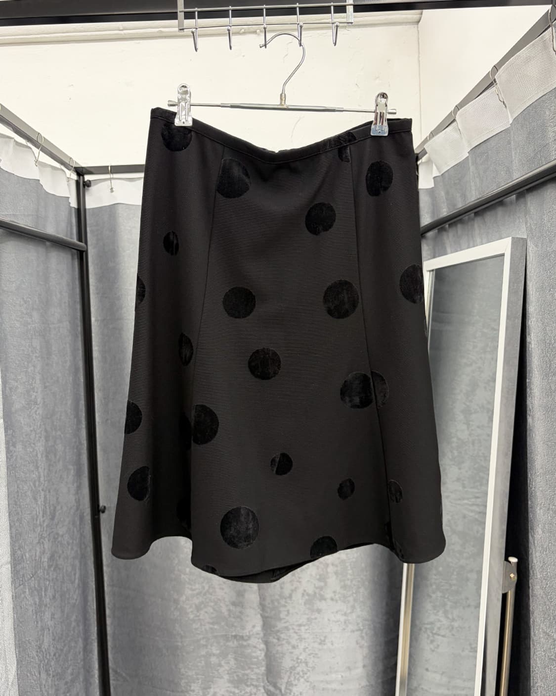 엠포리오 아르마니 2006F/W 도트 패턴 머메이드 스커트 상품이미지1