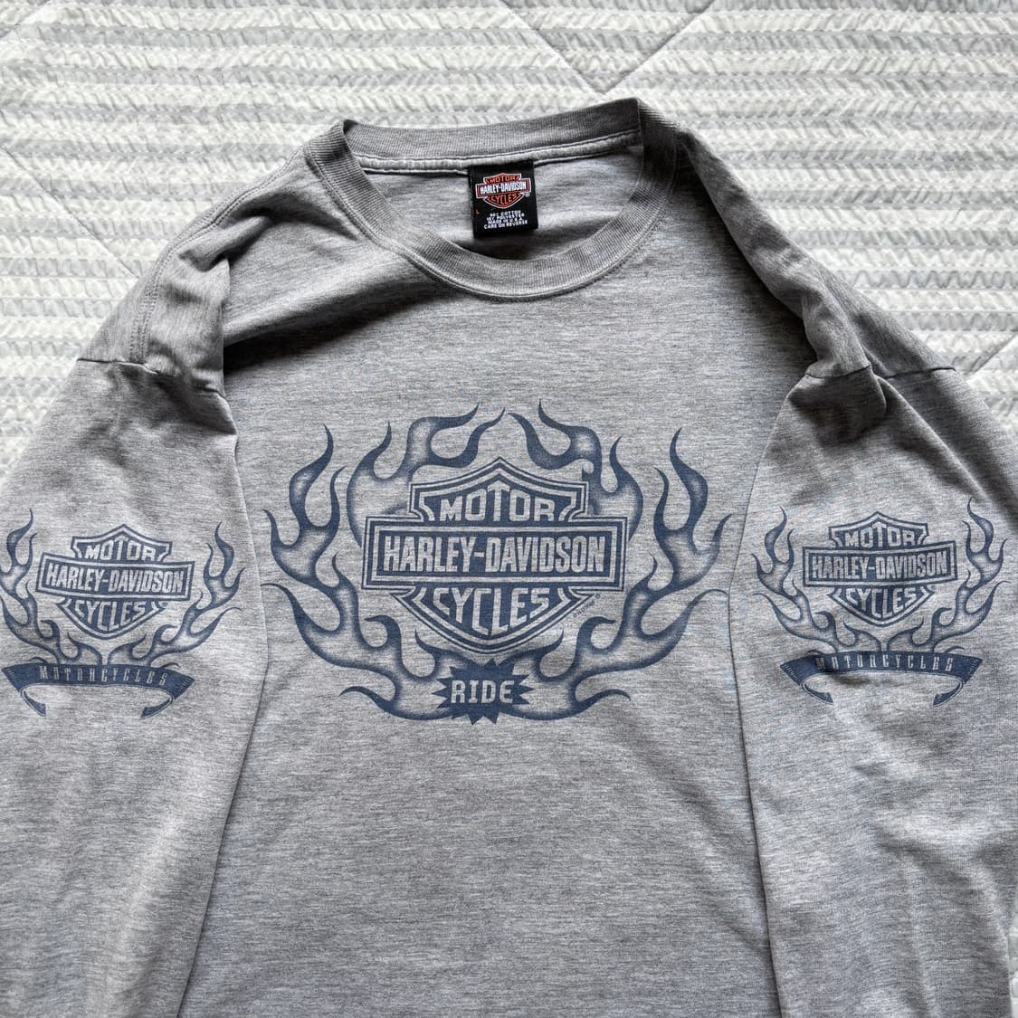 빈티지 할리데이비슨 플레임 롱슬리브 티셔츠 상품이미지3