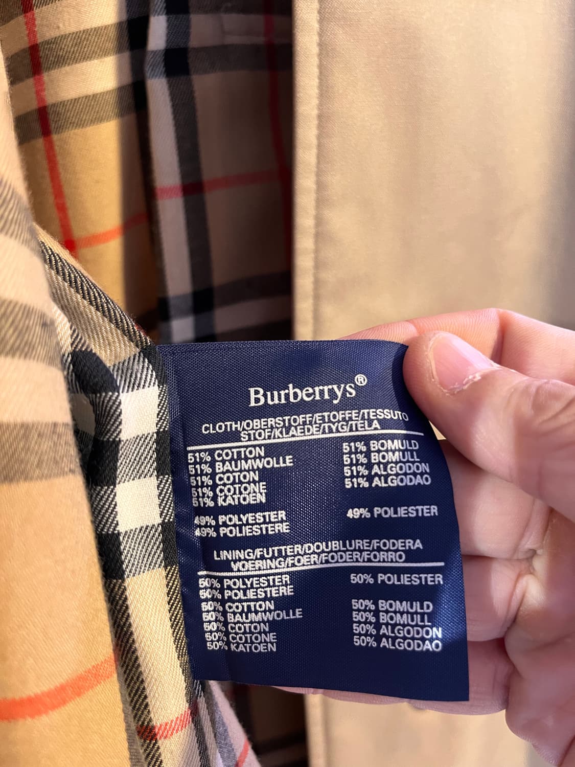 버버리 트렌치 코트 (영국제) 상품이미지6