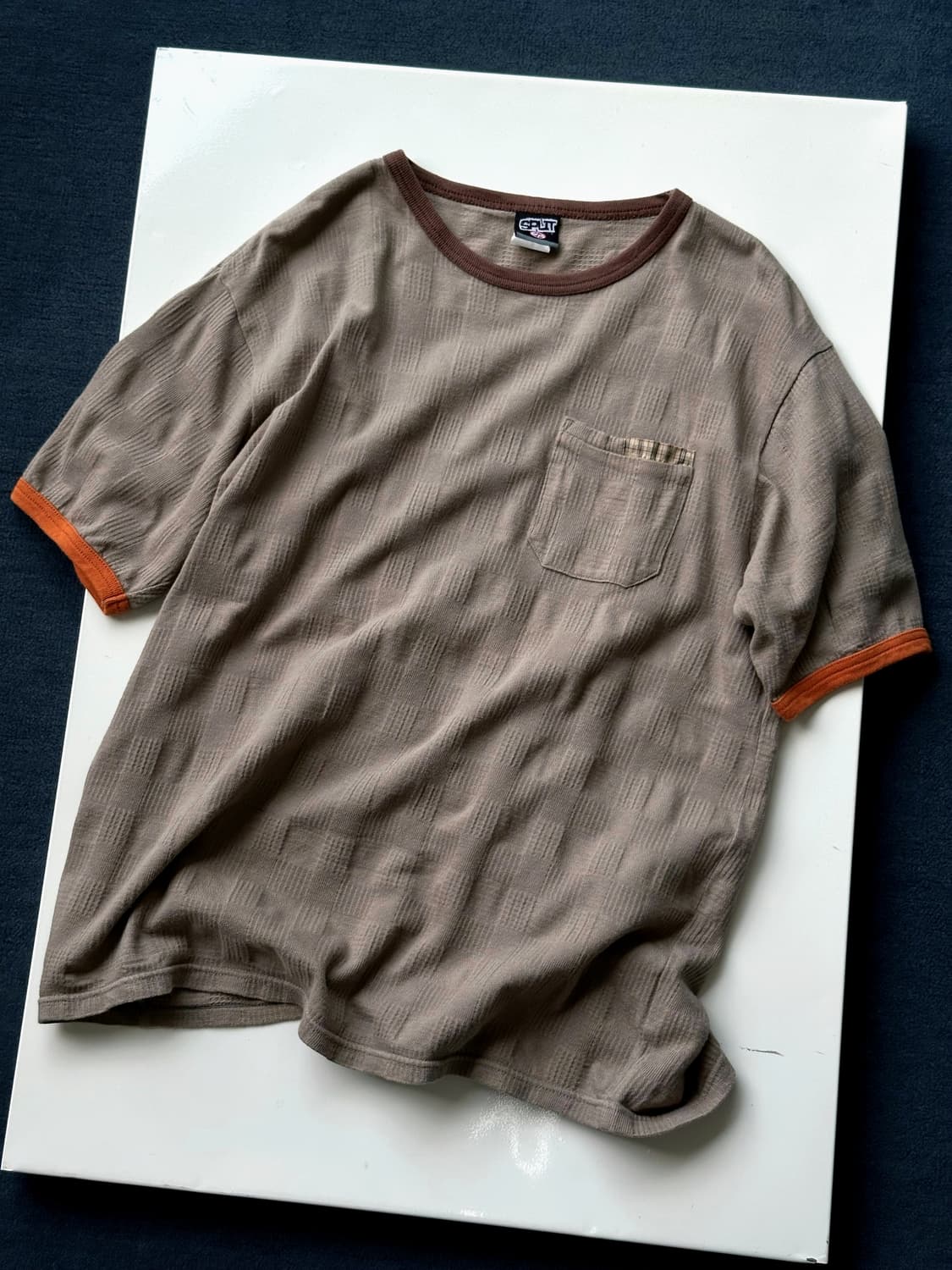 Volume cotton desgin ringer tee 상품이미지3
