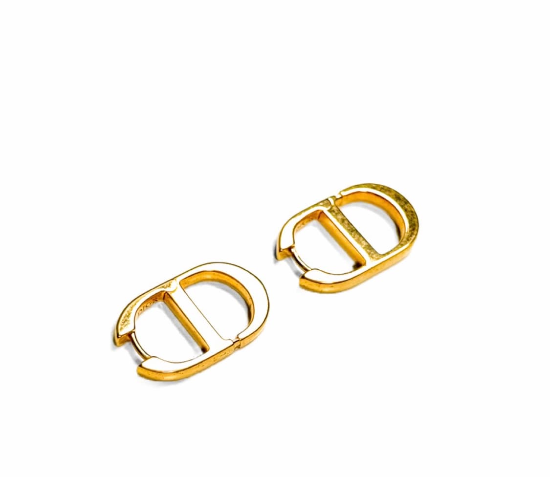 [OS] 디올 여성 CD 몽테인 30 이어링 귀걸이 메탈 옐로우 골드 상품이미지2