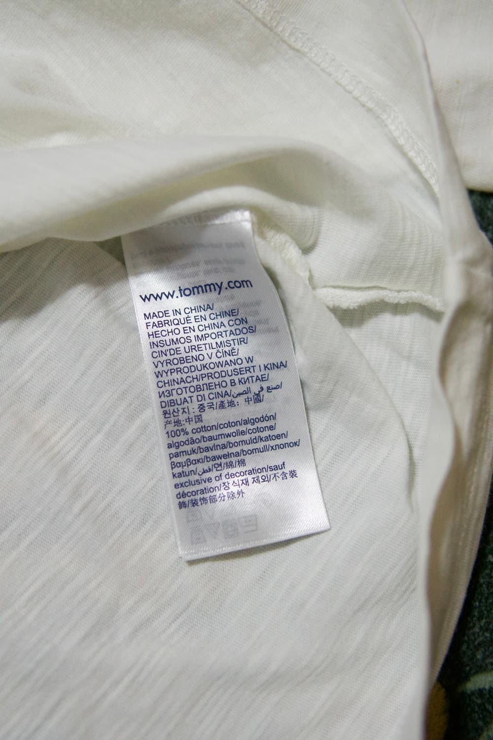 타미힐피거 헨리넥 긴팔 티셔츠 L 화이트 상품이미지3