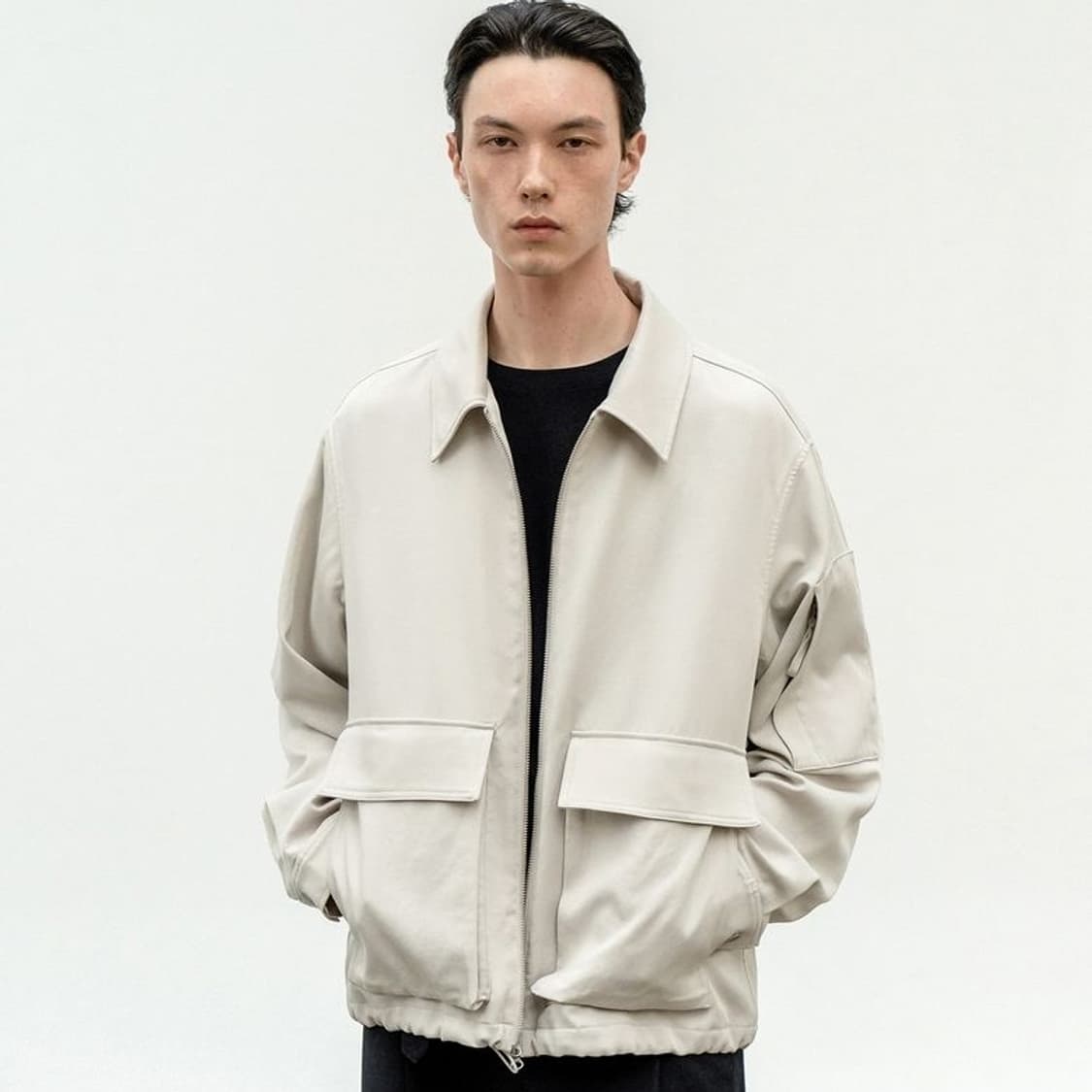 인사일런스 드레이프 플라이트 블루종 S 크림 상품이미지1