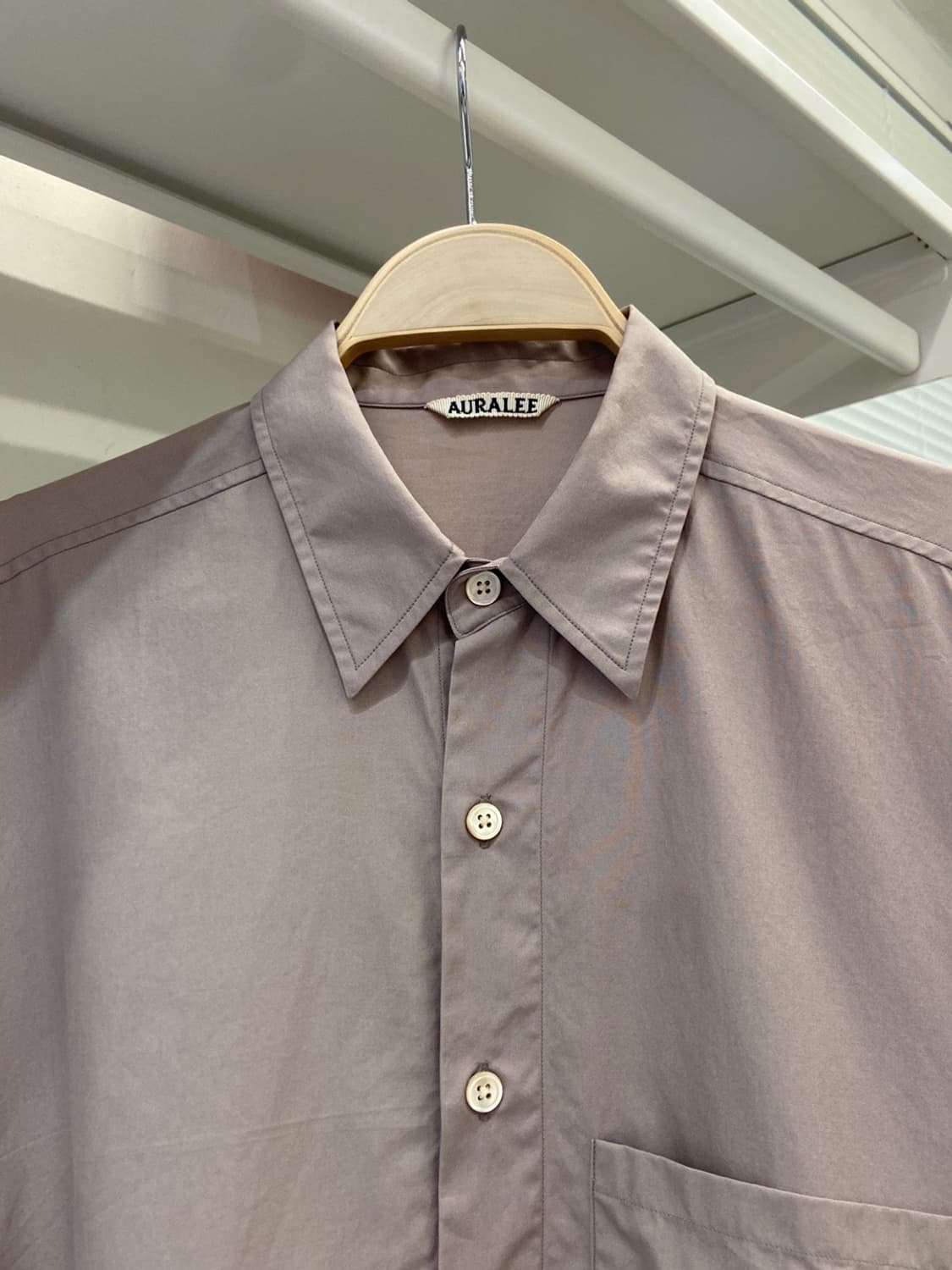 오라리 20FW WASHED FINX TWILL 빅셔츠 상품이미지2