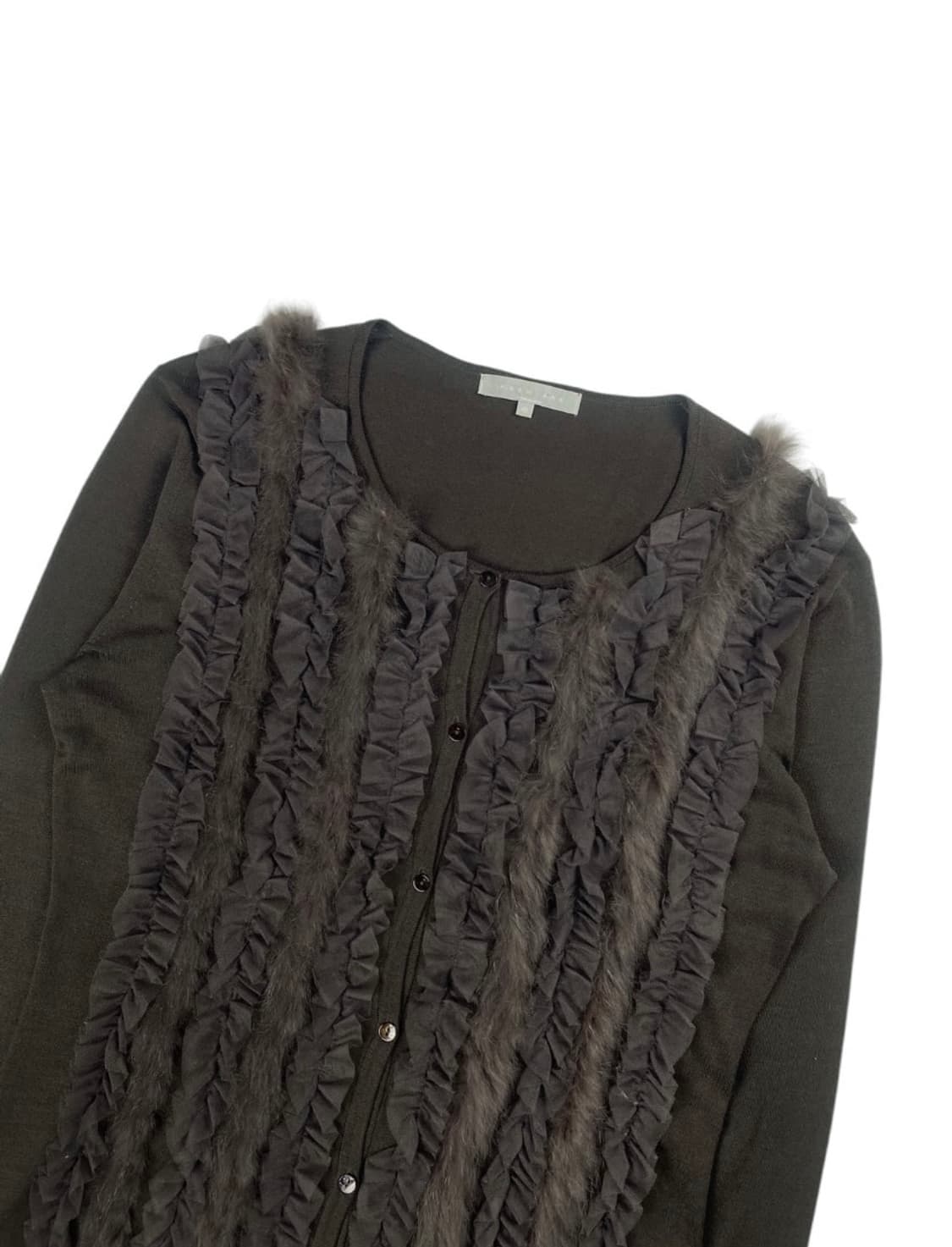 premiere 프릴 퍼 가디건 상품이미지2