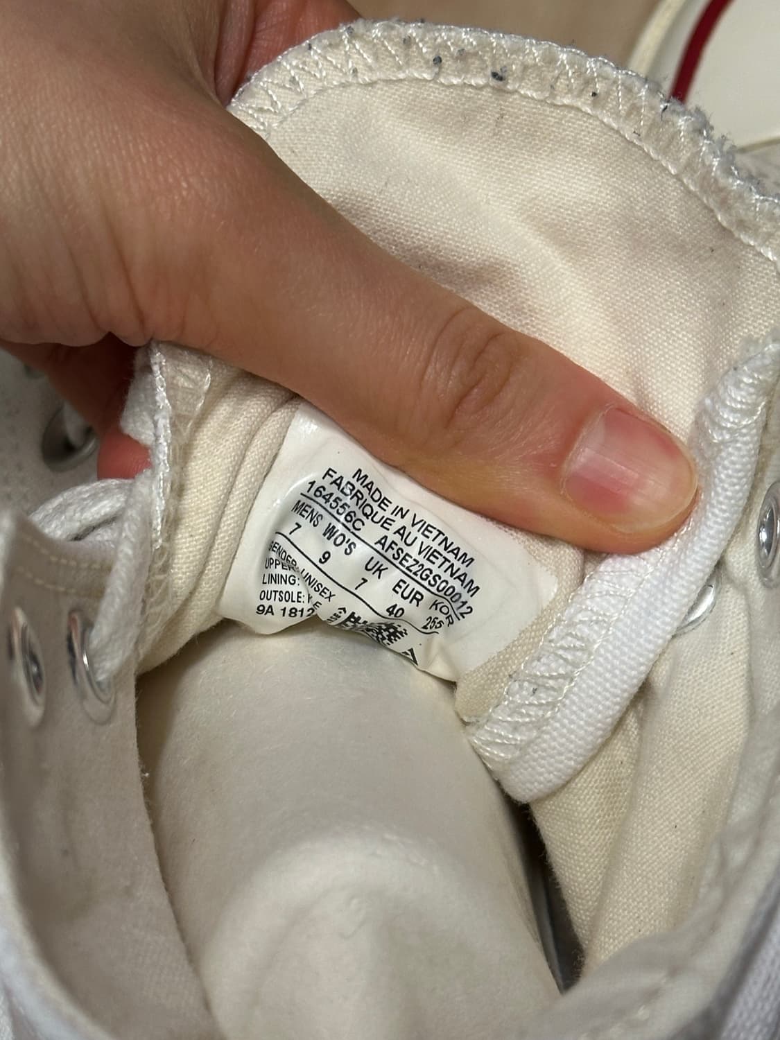 (255) 컨버스 x 슬램잼 콜라보 척 70 하이 리컨스트럭티드 화이트 상품이미지7