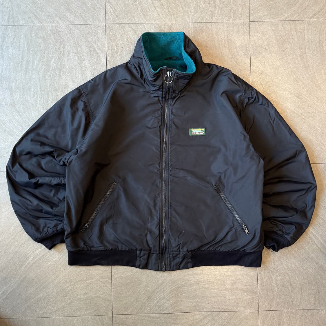 90s L.L.bean 90년대 생산 엘엘빈 블랙 웜업 자켓 상품이미지1