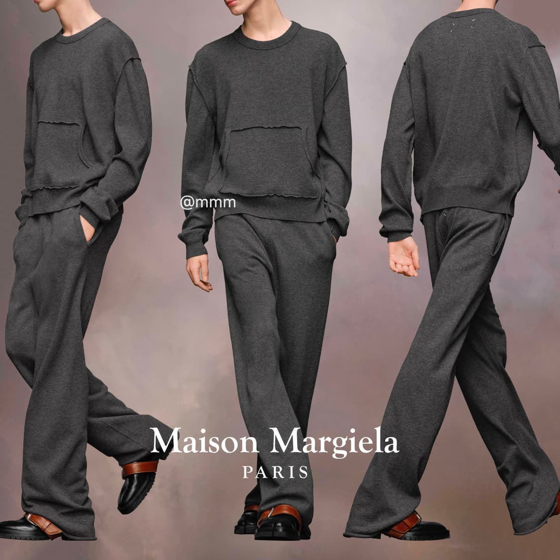 마르지엘라/캐시미어 트레이닝 니트 셋업 상품이미지2