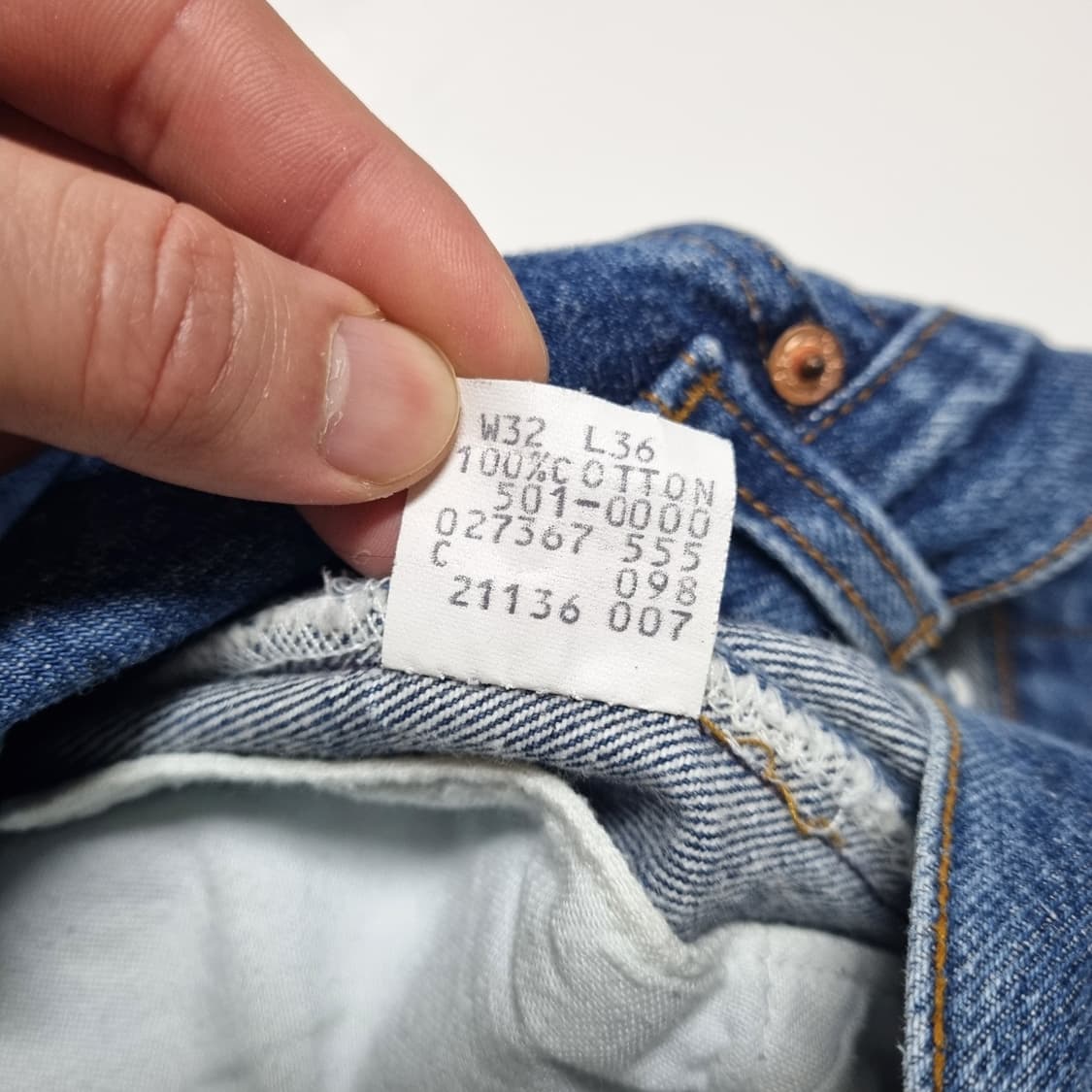 80s LEVIS 501xx 데님진 - 30~31 상품이미지10