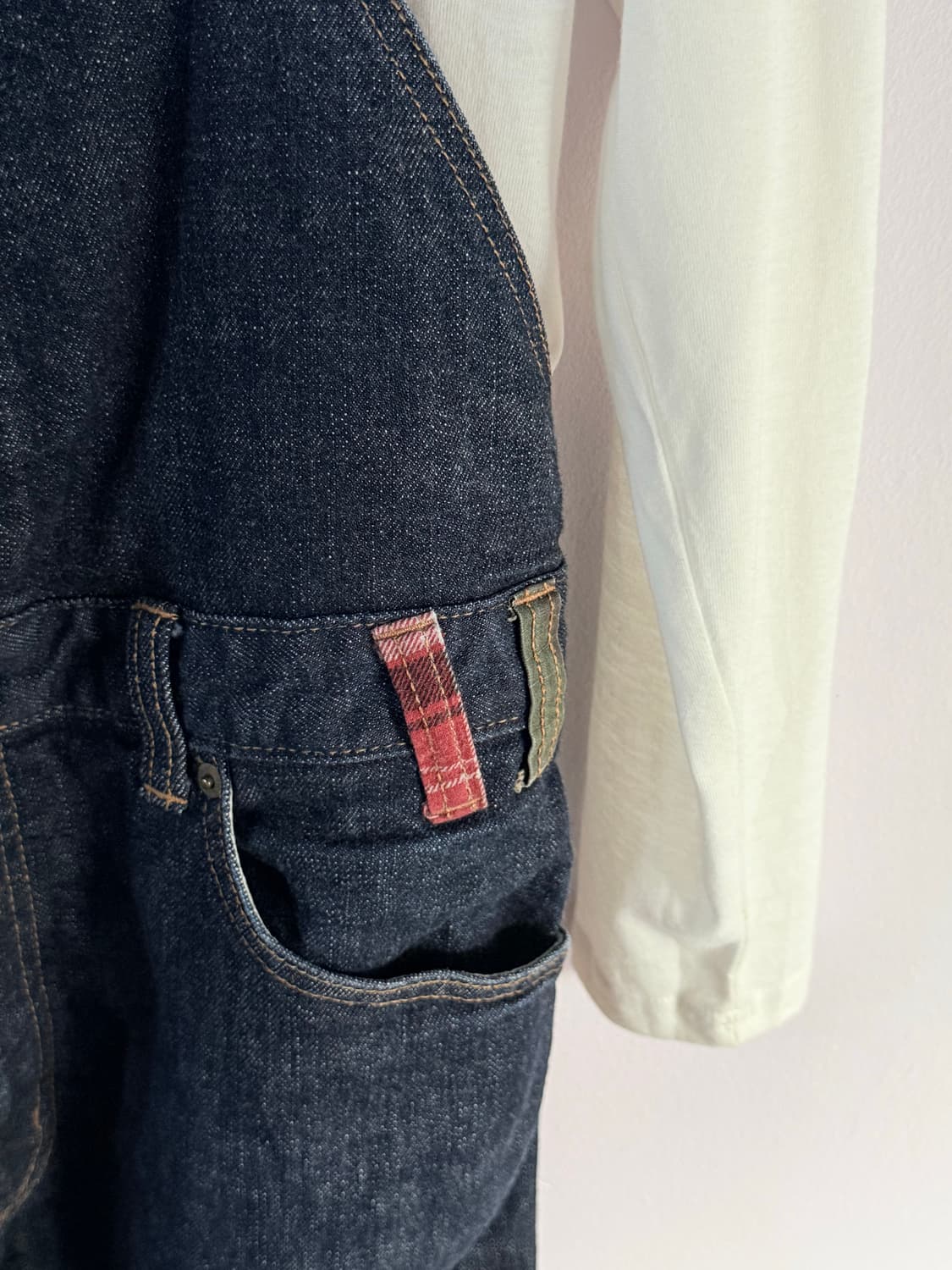 레드 포인트 멜빵바지🍒 상품이미지9