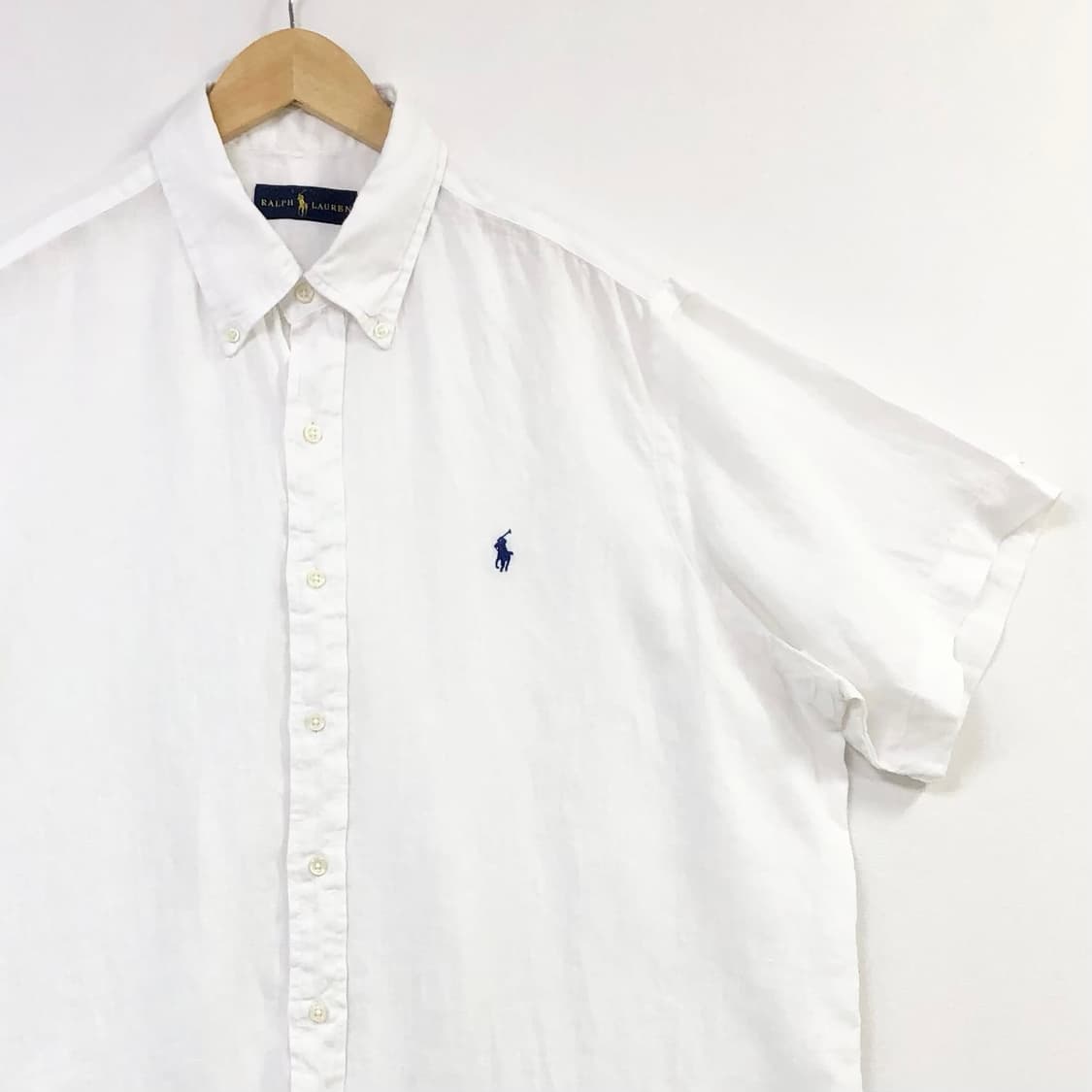 Xxl 폴로 린넨 화이트 셔츠 상품이미지1