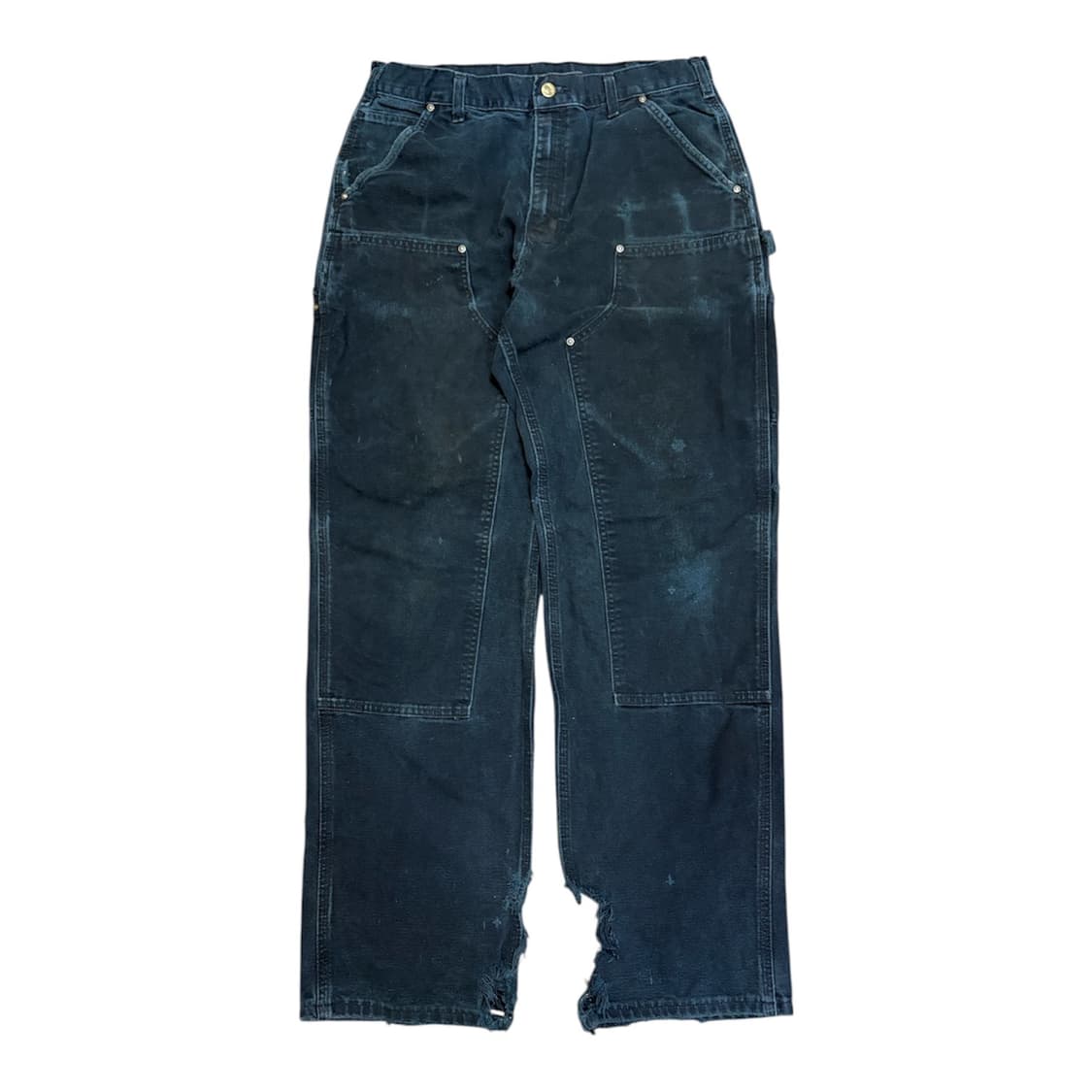 빈티지 칼하트 b136 더블니 블랙 faded 상품이미지1