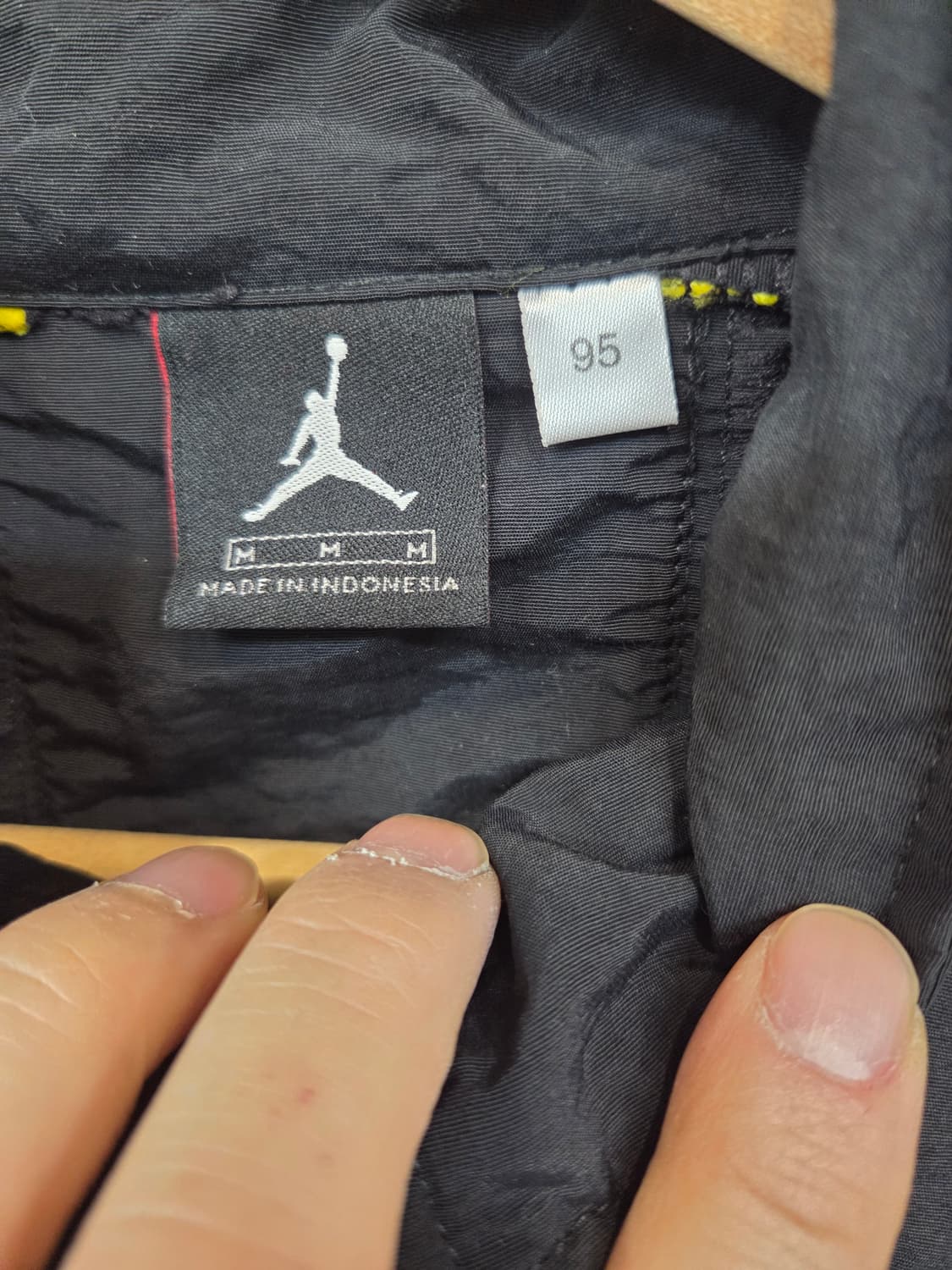 조던 90s 올드스쿨 점프맨 자수로고 메쉬 우븐집업 반팔자켓 m L 상품이미지4