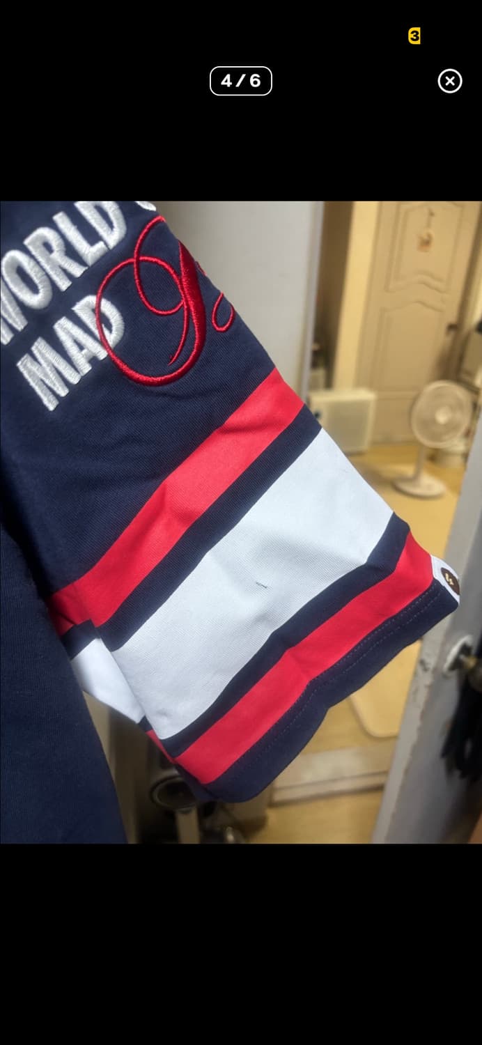 베이프 Football Jersey / XL / 컨디션 양호 상품이미지5