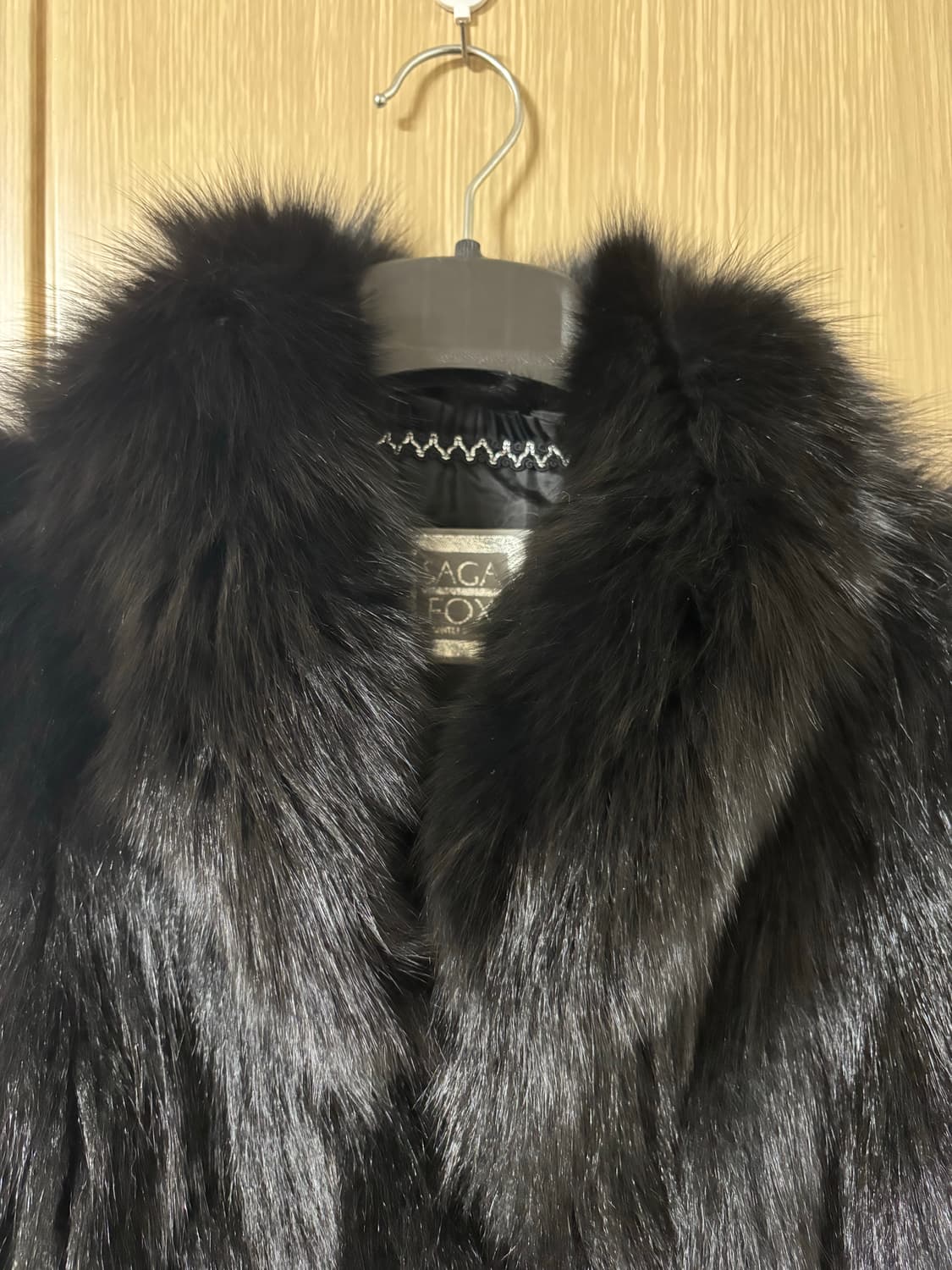 사가폭스 블랙 폭스퍼 자켓 상품이미지2