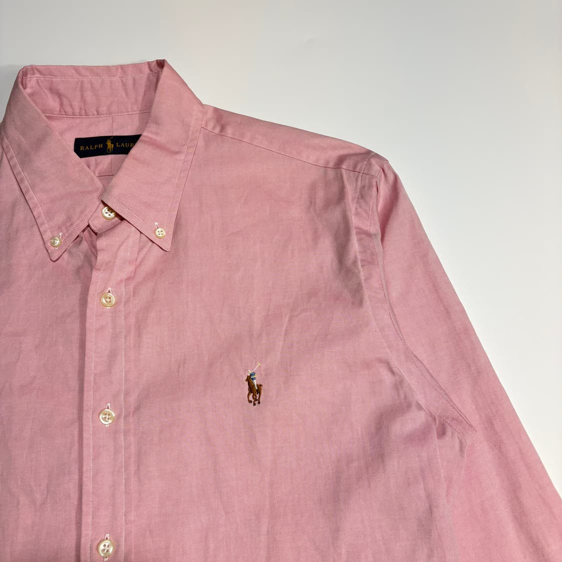 폴로 랄프로렌 핑크 포니자수 옥스퍼드 셔츠 상품이미지2