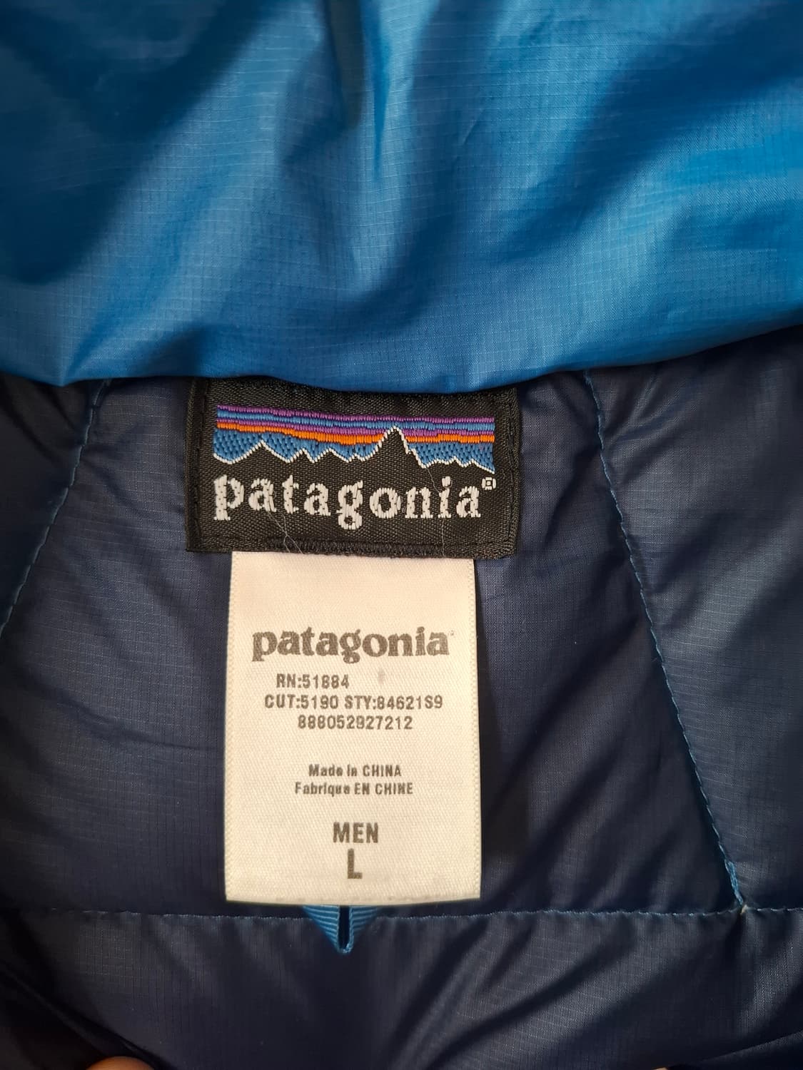 L 파타고니아 다운 스웨터 패딩 베스트 블루 상품이미지4