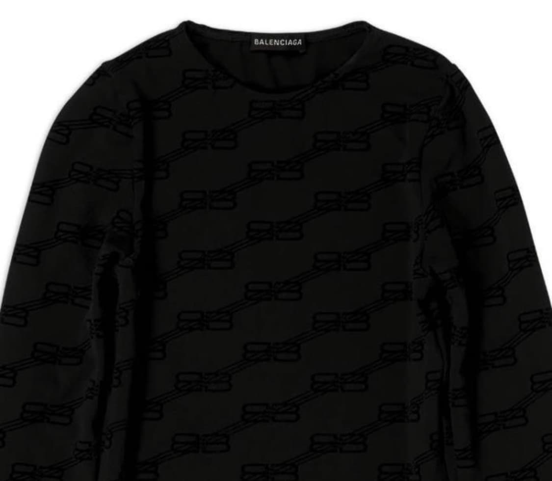 [새상품] 발렌시아가 여성용 BB 모노그램 탑 롱슬리브 상품이미지2