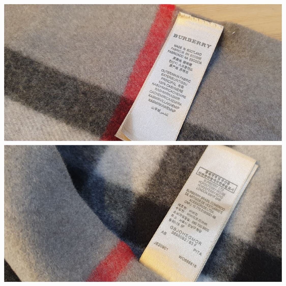 버버리 캐시미어 머플러 상품이미지5