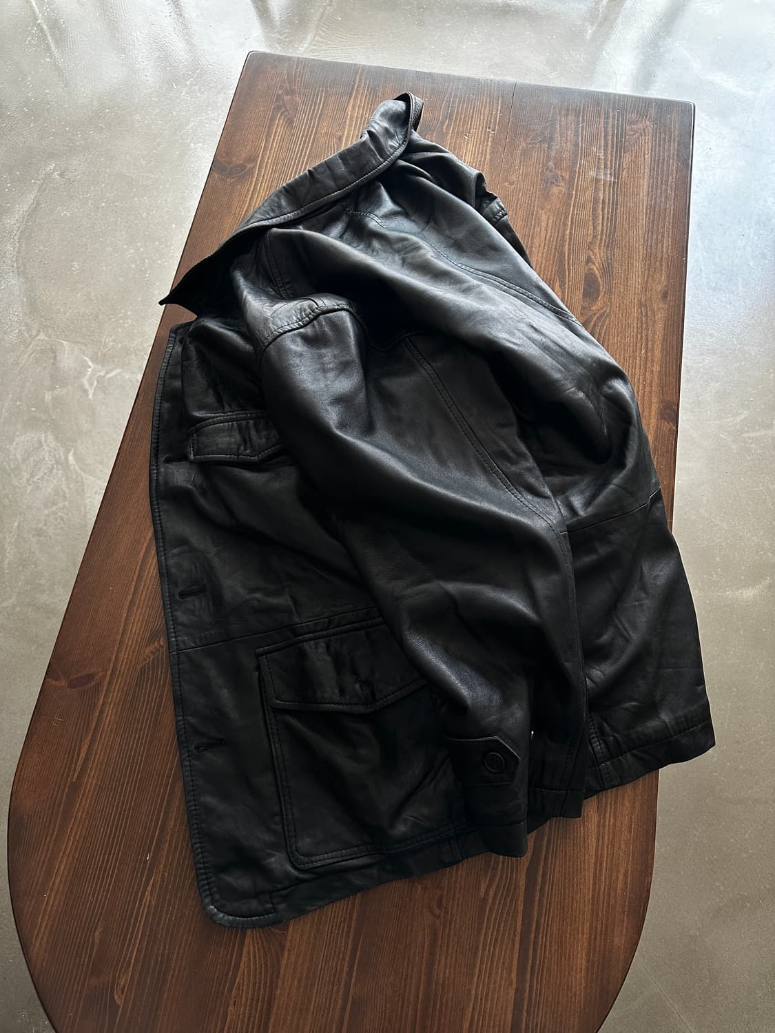 Karrsa 레더 하프 자켓 상품이미지5